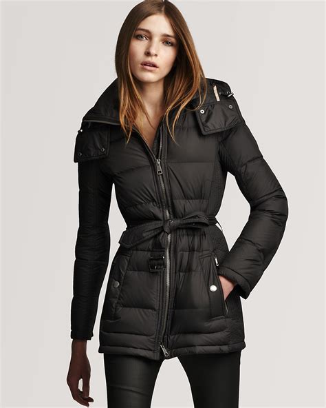 burberry down puffer women with belt|burberry puffer jacket women.